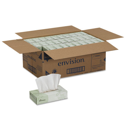 Image of Georgia Pacific® Professional Facial Tissue, 2-Ply, White, 100 Sheets/box, 30 Boxes/carton