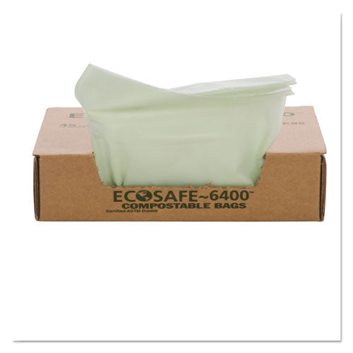 Image of Stout® by Envision Ecosafe-6400 Bags, 32 Gal, 0.85 Mil, 33" X 48", Green, 50/box