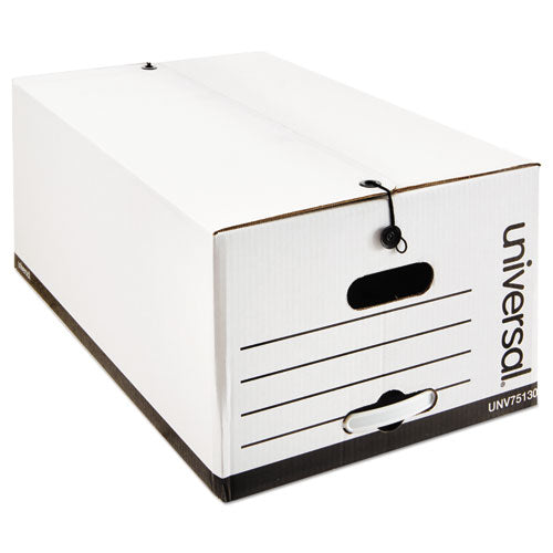 Image of Universal® Economical Easy Assembly Storage Files, Legal Files, White, 12/carton