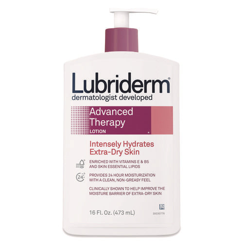 Image of Lubriderm® Advanced Therapy Moisturizing Hand/body Lotion, 16 Oz Pump Bottle