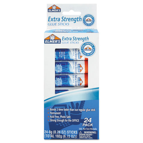 Image of Elmer's® Extra-Strength Office Glue Stick, 0.28 Oz, Dries Clear, 24/pack