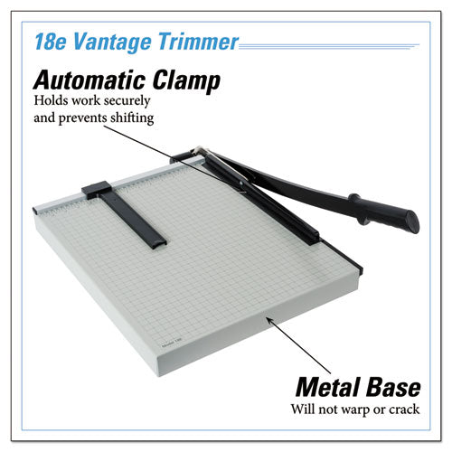 Image of Dahle® Vantage Guillotine Paper Trimmer/cutter, 15 Sheets, 18" Cut Length, Metal Base, 15.5 X 18.75
