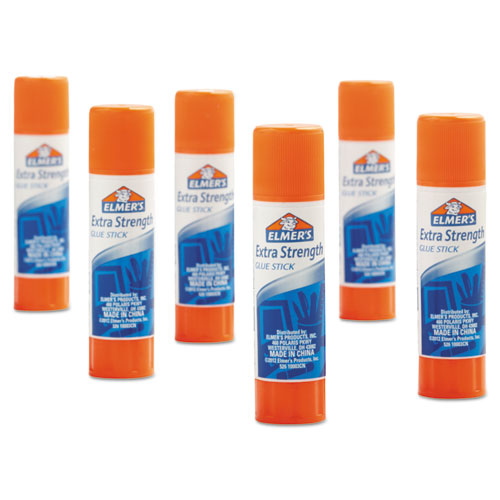 Image of Elmer's® Extra-Strength Office Glue Stick, 0.28 Oz, Dries Clear, 24/pack