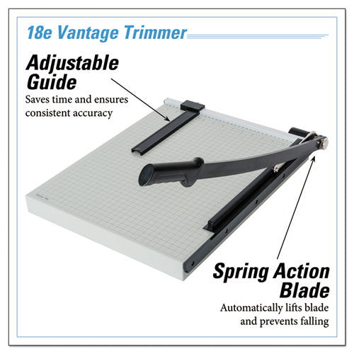 Image of Dahle® Vantage Guillotine Paper Trimmer/cutter, 15 Sheets, 18" Cut Length, Metal Base, 15.5 X 18.75