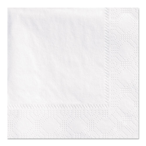 Image of Hoffmaster® Beverage Napkins, 2-Ply 9 1/2 X 9 1/2, White, Embossed, 1000/carton