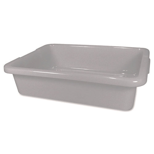 Image of Rubbermaid® Commercial Bus/utility Tote, 20" X 15" X 5", Gray