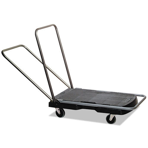 Image of Rubbermaid® Commercial Utility-Duty Home/office Cart, 250 Lb Capacity, 20.5 X 32.5, Platform, Black