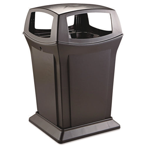 Image of Rubbermaid® Commercial Ranger Fire-Safe Container, 45 gal, Structural Foam, Black