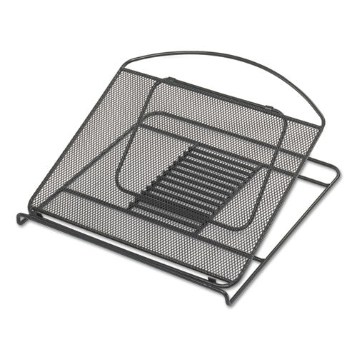 Image of Safco® Onyx Mesh Laptop Stand, 12.25" X 12.25" X 2", Black