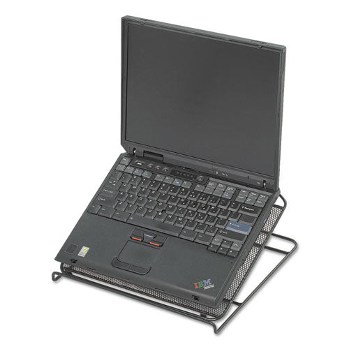 Image of Safco® Onyx Mesh Laptop Stand, 12.25" X 12.25" X 2", Black