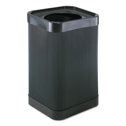 Image of Safco® At-Your-Disposal Top-Open Receptacle, 38 gal, Polyethylene, Black