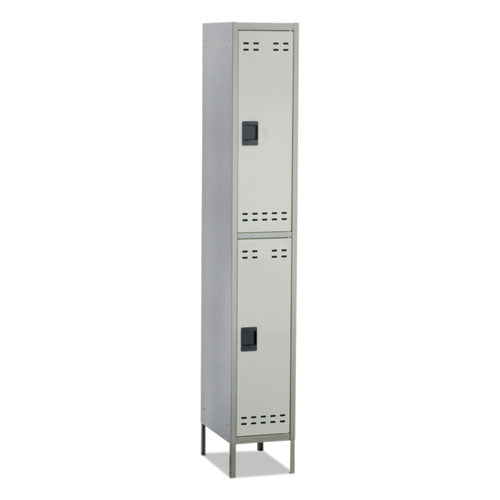 Image of Safco® Double-Tier Locker, 12w X 18d X 78h, Two-Tone Gray
