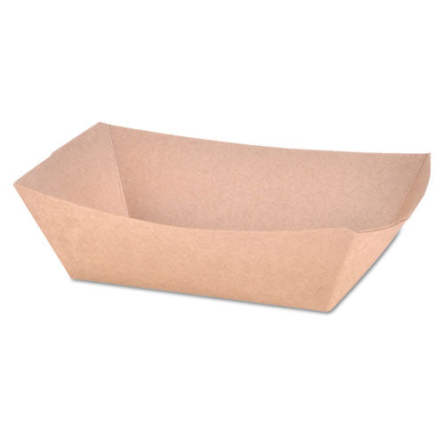 Image of SCT® Eco Food Trays, 1 lb Capacity, Brown, Paper, 1,000/Carton