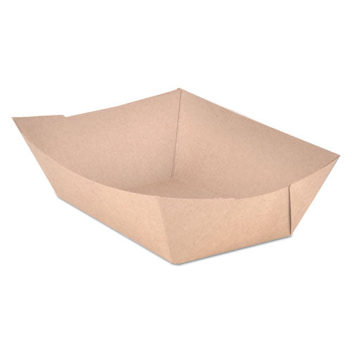 Image of SCT® Eco Food Trays, 3 lb Capacity, Brown, Paper, 500/Carton
