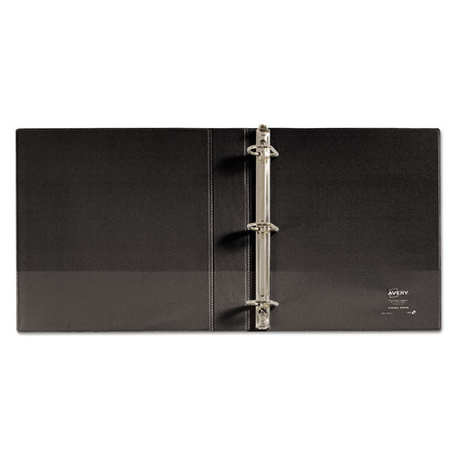 Image of Avery® Durable View Binder With Durahinge And Slant Rings, 3 Rings, 1.5" Capacity, 11 X 8.5, Black