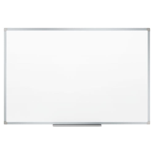 Image of Mead® Dry Erase Board with Aluminum Frame, 36" x 24", White Surface, Satin Aluminum Frame