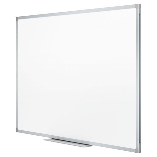 Image of Mead® Dry Erase Board with Aluminum Frame, 36" x 24", White Surface, Satin Aluminum Frame