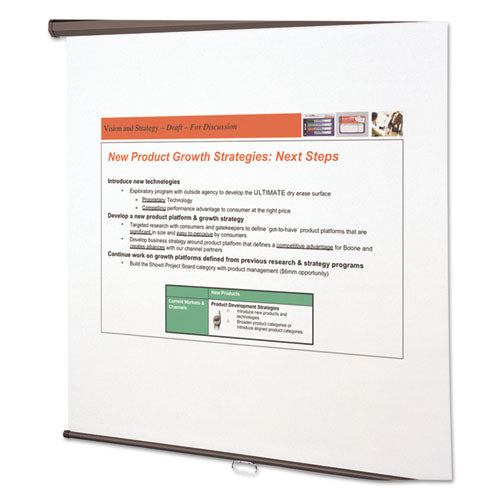 Image of Quartet® Wall Or Ceiling Projection Screen, 70 X 70, White Matte Finish