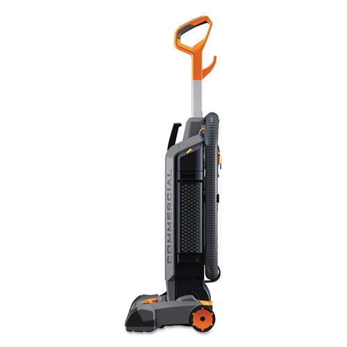 Image of Hoover® Commercial Hushtone Vacuum Cleaner With Intellibelt, 13" Cleaning Path, Gray/orange
