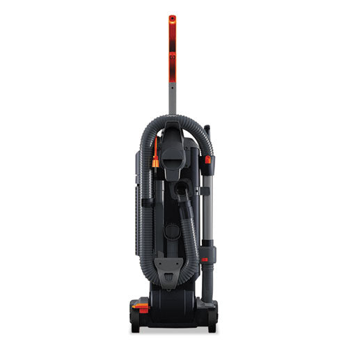 Image of Hoover® Commercial Hushtone Vacuum Cleaner With Intellibelt, 13" Cleaning Path, Gray/orange