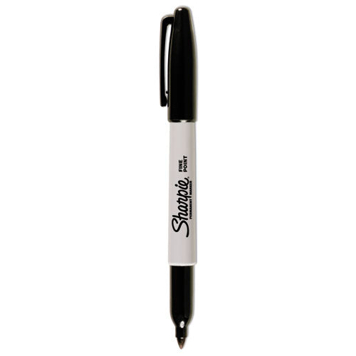 Image of Sharpie® Fine Bullet Tip Permanent Marker, Black, Dozen