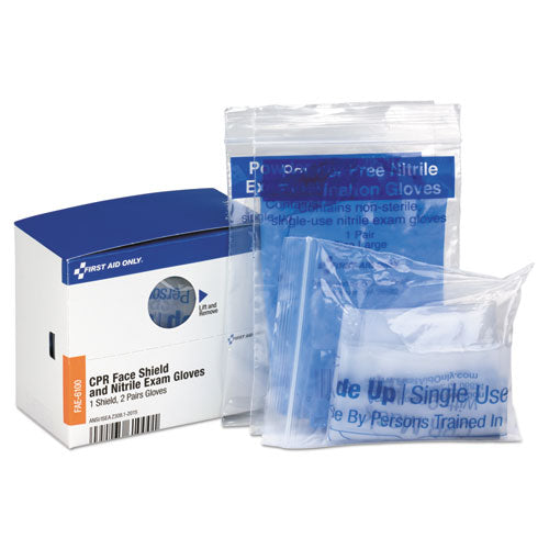 Image of First Aid Only Refill For Smartcompliance General Business Cabinet, 1 Cpr Mask; 1 Gloves