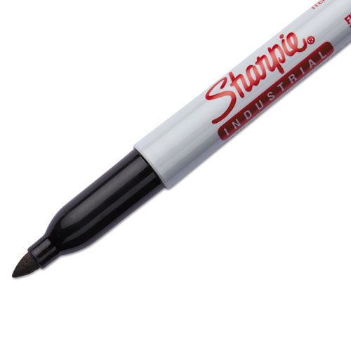 Image of Sharpie® Industrial Permanent Marker Value Pack, Fine Bullet Tip, Black