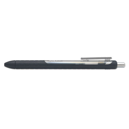 Image of Paper Mate® InkJoy Gel Pen, Retractable, Medium 0.7 mm, Black Ink, Black/Smoke Barrel, 36/Pack
