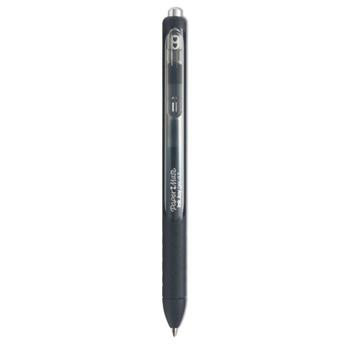 Image of Paper Mate® InkJoy Gel Pen, Retractable, Medium 0.7 mm, Black Ink, Black/Smoke Barrel, 36/Pack