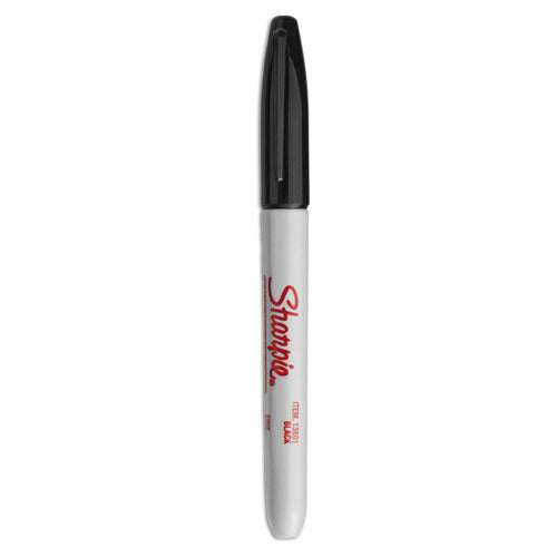 Image of Sharpie® Industrial Permanent Marker Value Pack, Fine Bullet Tip, Black