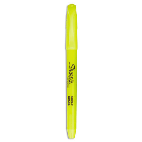 Image of Sharpie® Pocket Style Highlighter Value Pack, Yellow Ink, Chisel Tip, Yellow Barrel, 36/pack