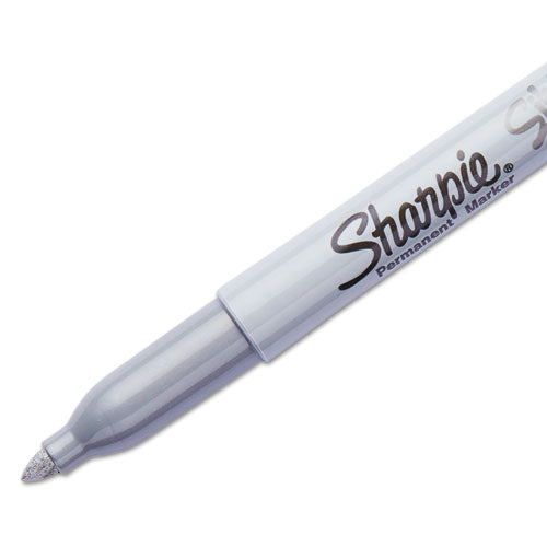 Image of Sharpie® Metallic Fine Point Permanent Marker Value Pack, Fine Bullet Tip, Metallic Silver, 36/pack
