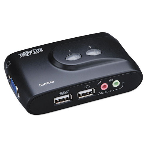 Image of Tripp Lite by Eaton Compact Usb Kvm Switch With Audio And Cable, 2 Ports