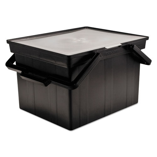 Image of Advantus Companion Portable File, Letter/legal Files, 17" X 14" X 11", Black