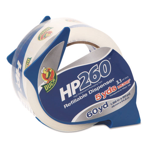 Image of Duck® HP260 Packaging Tape With Dispenser, 3" Core, 1.88" X 60 Yds, Clear