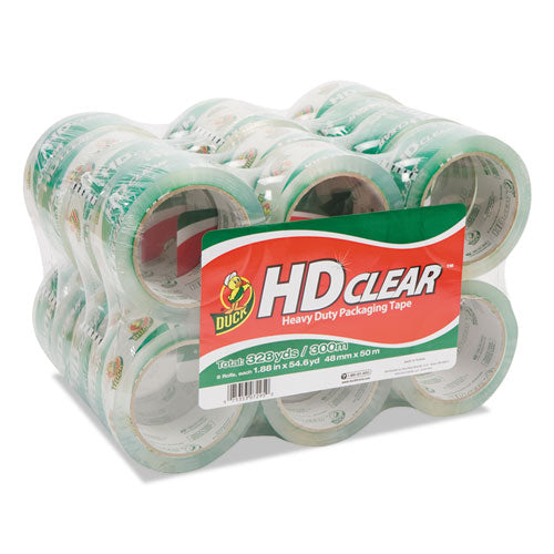 Image of Duck® Heavy-Duty Carton Packaging Tape, 3" Core, 1.88" X 55 Yds, Clear, 24/pack