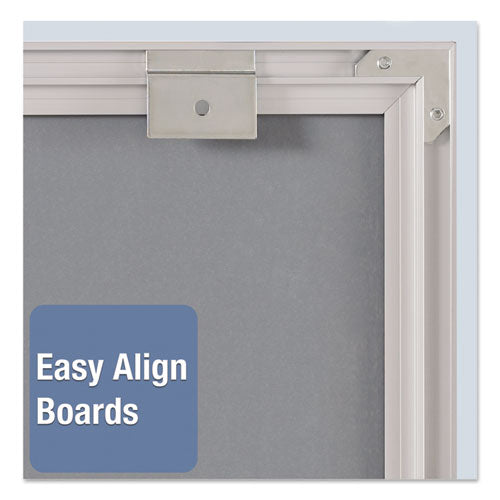 Image of Quartet® Matrix Magnetic Boards, 48" x 31", White Surface, Satin Aluminum Frame