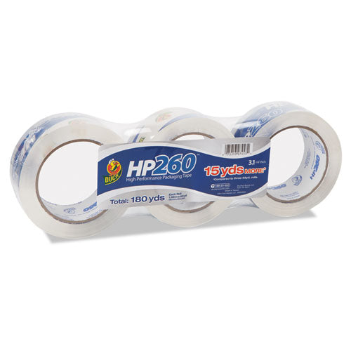 Image of Duck® HP260 Packaging Tape, 3" Core, 1.88" X 60 Yds, Clear, 3/pack