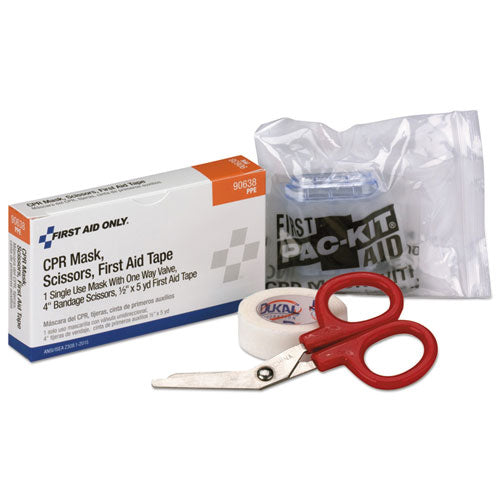 Image of First Aid Only 24 Unit Ansi Class A+ Refill, Cpr Breather, Scissors, Tape