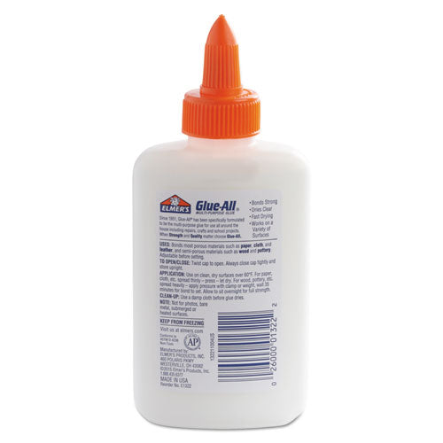 Image of Elmer's® Glue-All White Glue, 4 Oz, Dries Clear