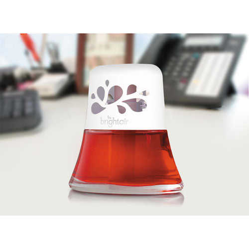 Image of BRIGHT Air® Scented Oil Air Freshener, Macintosh Apple And Cinnamon, Red, 2.5 Oz