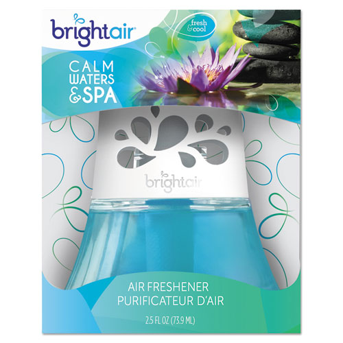 Image of BRIGHT Air® Scented Oil Air Freshener, Calm Waters And Spa, Blue, 2.5 Oz