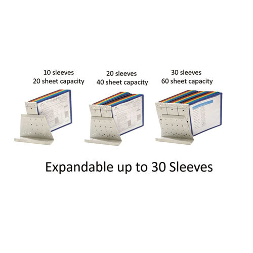 Image of Durable® Vario Reference Desktop System, 10 Panels, Assorted Borders And Panels