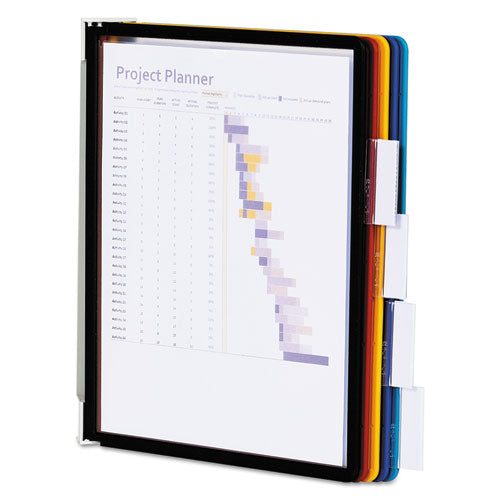 Image of Durable® Vario Wall Reference System, 5 Panels, Letter, Asst. Borders And Panels