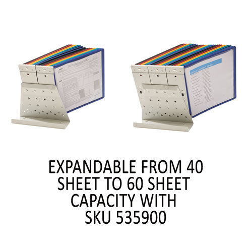 Image of Durable® Vario Reference Desktop System, 20 Panels, Assorted Borders And Panels