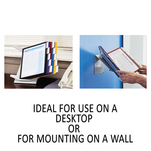 Image of Durable® VARIO Pro Desktop Reference System, 10 Panels, Legal, Assorted Borders and Panels