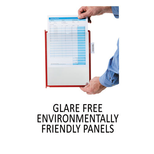Image of Durable® Instaview Expandable Desktop Reference System, 10 Panels, Assorted Borders