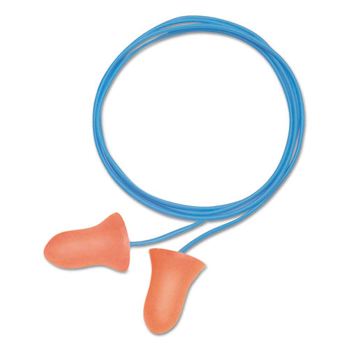 Image of Howard Leight® by Honeywell MAXIMUM Single-Use Earplugs, Corded, 33NRR, Coral, 100 Pairs