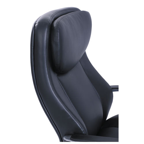 Image of La-Z-Boy® Commercial 2000 Big/tall Executive Chair, Supports Up To 400 Lb, 20.5" To 23.5" Seat Height, Black Seat/back, Silver Base