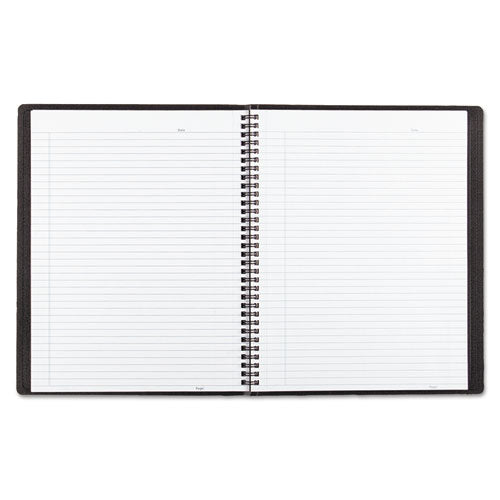 Image of Blueline® Duraflex Poly Notebook, 1-Subject, Medium/College Rule, Black Cover, (80) 11 x 8.5 Sheets